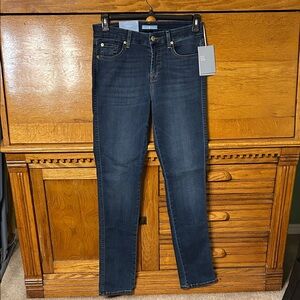 7 For All Mankind Kimmie Straight B(Air) Duchess Dark Blue Women's Jeans Sz 29